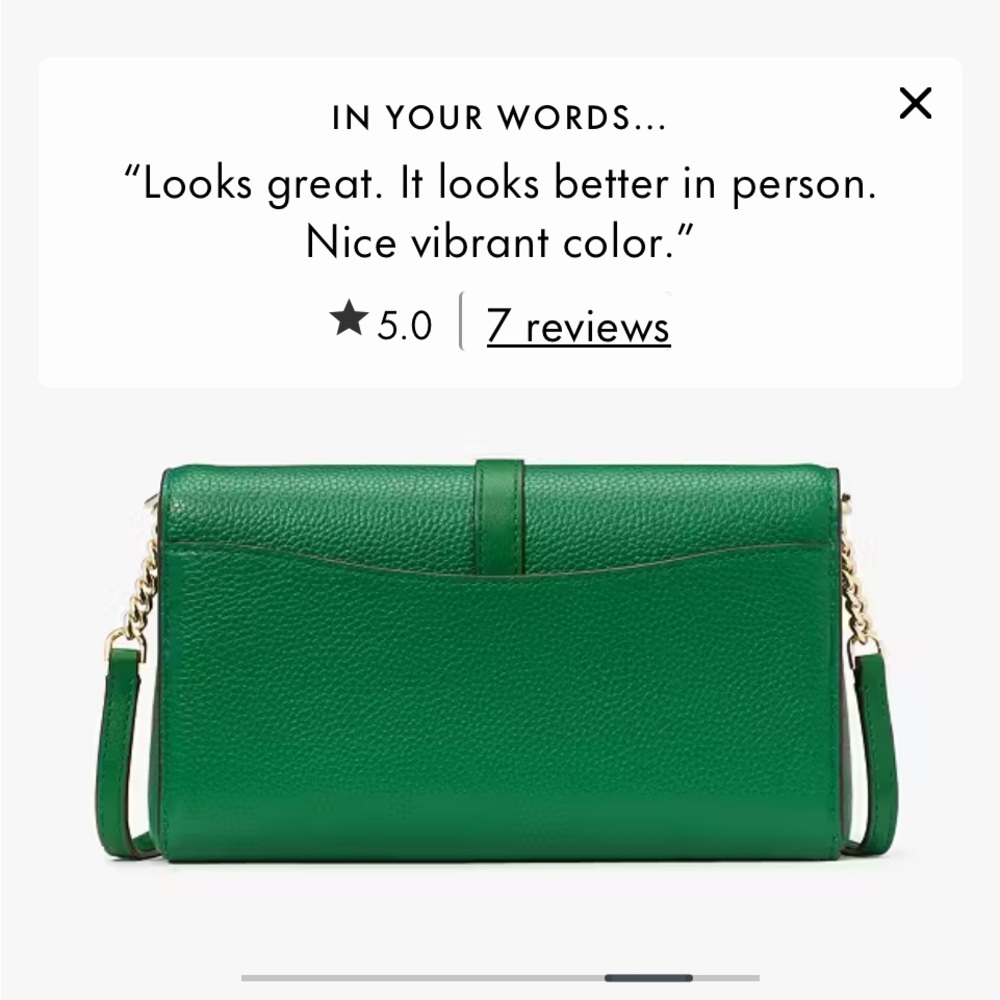NWT KATE SPADE NEW YORK Emerald Green Knott Crossbody Bag - Picture 4 of 7